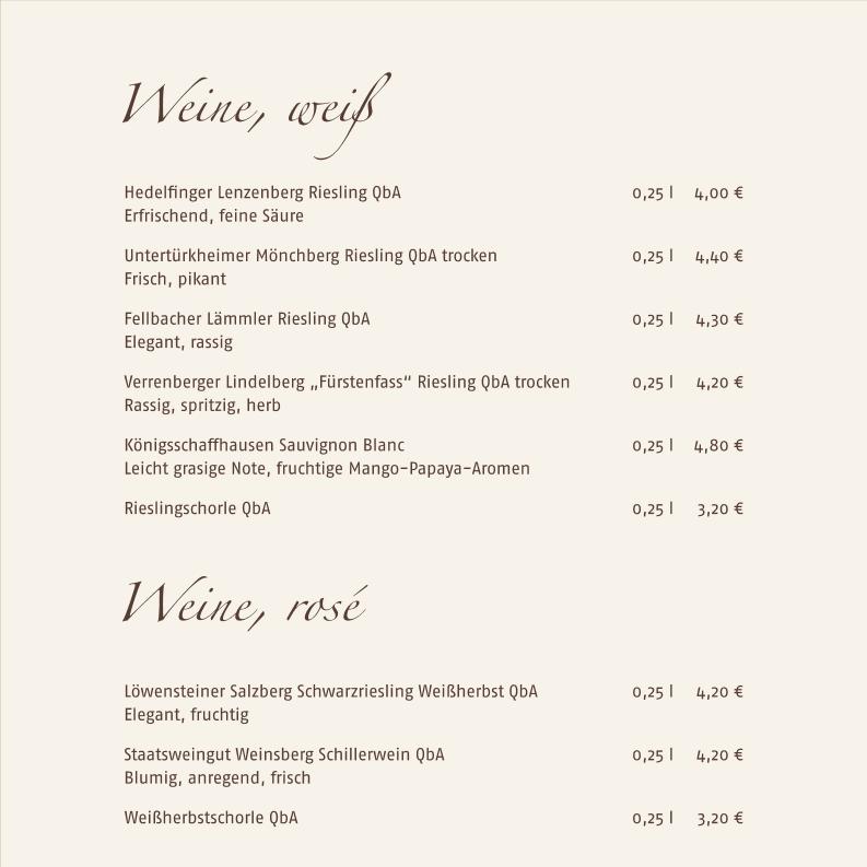 Wein weiss und rose